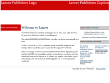 Tablet Screenshot of lancerpublishers.com